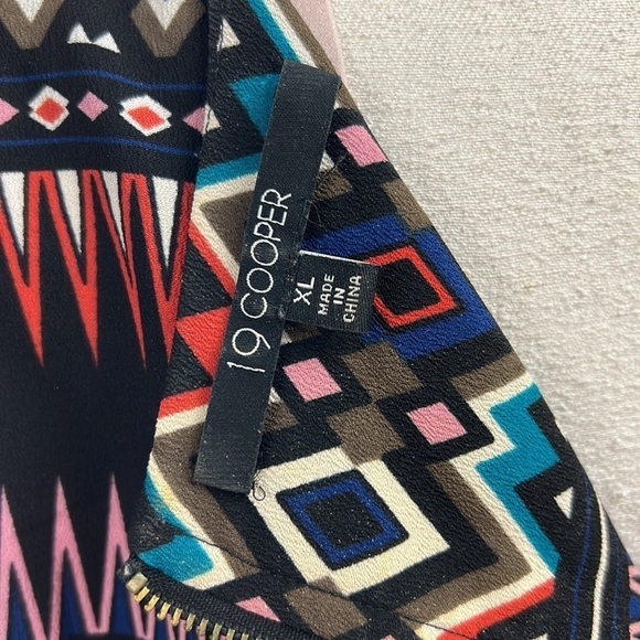19 Cooper Aztec 3/4 sleeve blouse size xl - Picture 5 of 10